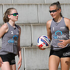 Sophie Zimmermann - Zoë Brodehl vs. Pia Mohr - Mia Kirchhoff | Beacharena Duisburg B-Turnier Spiel 2 | 19.06.2021