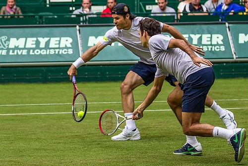 Tommy Haas und Roger Federer