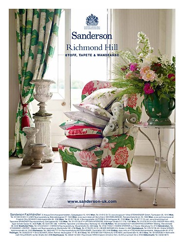 SANDERSON Werbung Herbst 2012 im DIVA WOHNEN