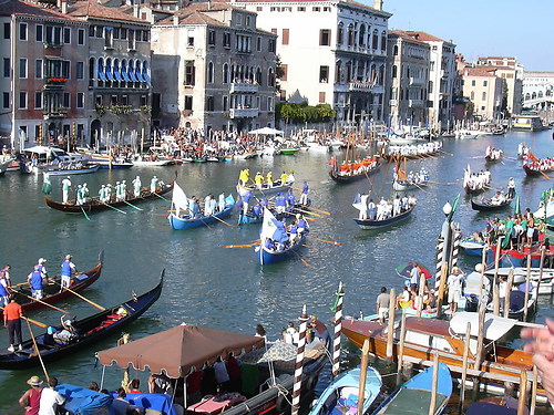 Bilder „Regata storica“ auf dem Canal Grande - Kunden-Einladung von RUBELLI nach Venedig
