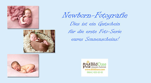 Gutschein Newborn Junge