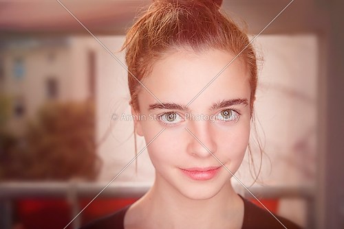 cropped closeup portrait of a beautiful woman