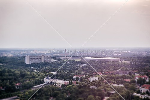 aerial photo of the olympia  stadium, berlin germany