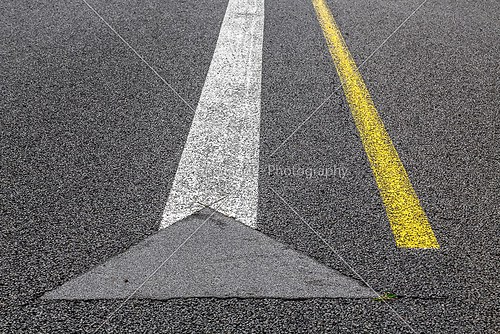 road marking on an airstrip background