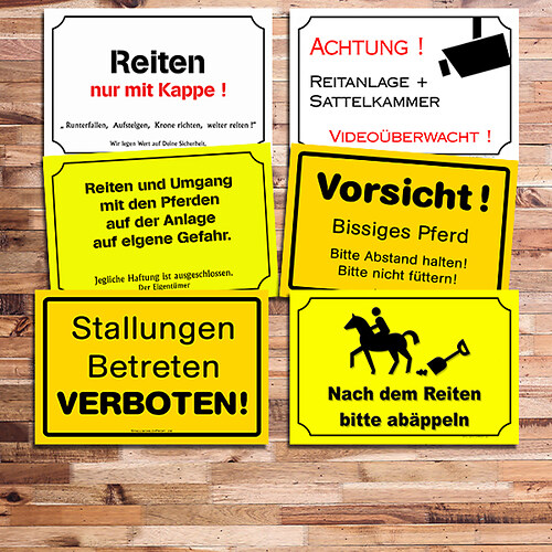 Stallschilder Kategoriebild