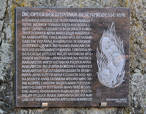Hinweistafel (Idstein Hexenturm PLAKETTE 2009)