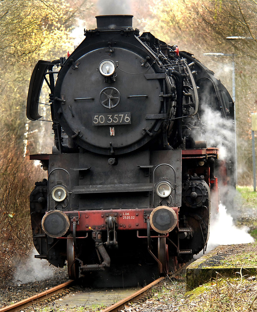 Steam engine I (Steam engine I) | Steam locomotive | steam, engine, locomotive, railroad, close-up, rail transportation, outdoors, historical reenactment, autumn, trees