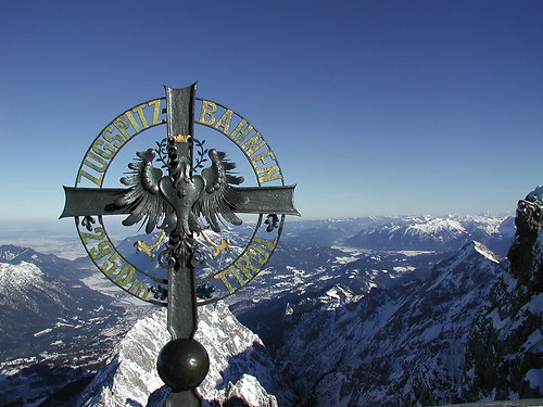 Zugspitze mit Zugspitzbahnen Wappen 2002