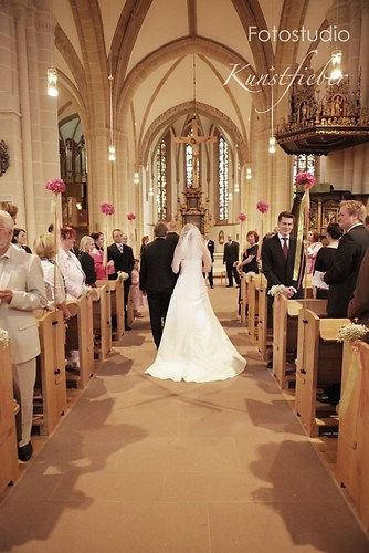 Brautvater und Braut