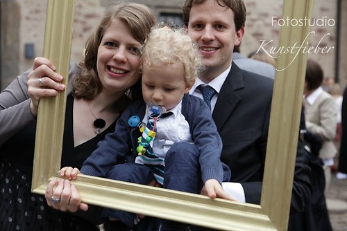 Spaßbilder mit den Hochzeitsgästen