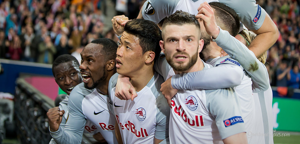 RB SALZBURG - LAZIO ROM  (180412bm_8647-2) | SPORT, FUSSBALL, EUROPALEAGUE  RB SALZBURG - LAZIO ROM , 2018-04-12 IM BILD: Valon Berisha #14... | EUROPA LEAGUE, FUSSBALL, RB SALZBURG - LAZIO ROM FIFA