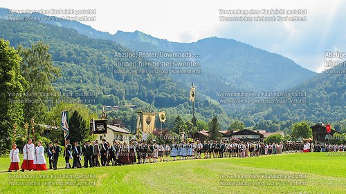 Fronleichnam mit Prozession 2014 in Unterwössen