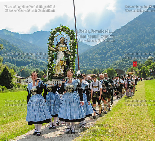 Fronleichnam mit Prozession 2014 in Unterwössen