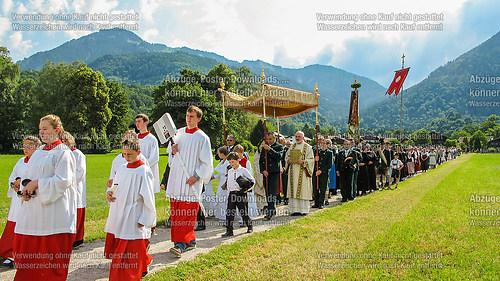 Fronleichnam mit Prozession 2014 in Unterwössen