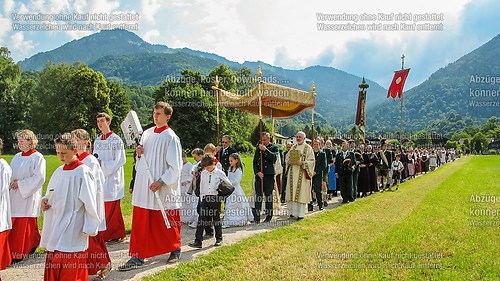 Fronleichnam mit Prozession 2014 in Unterwössen