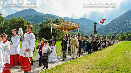 Fronleichnam mit Prozession 2014 in Unterwössen