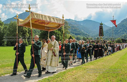 Fronleichnam mit Prozession 2014 in Unterwössen
