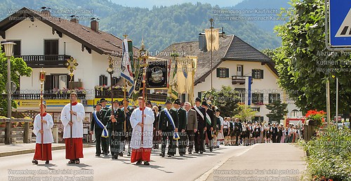 Fronleichnam mit Prozession 2014 in Unterwössen