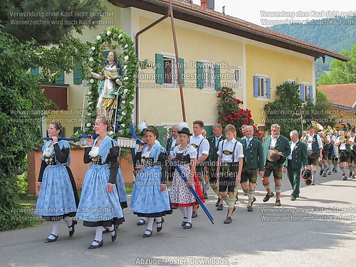 Fronleichnam mit Prozession 2014 in Unterwössen