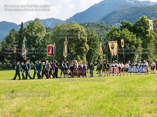 Fronleichnam mit Prozession 2014 in Unterwössen