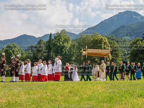 Fronleichnam mit Prozession 2014 in Unterwössen