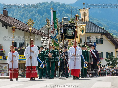 Fronleichnam mit Prozession 2014 in Unterwössen