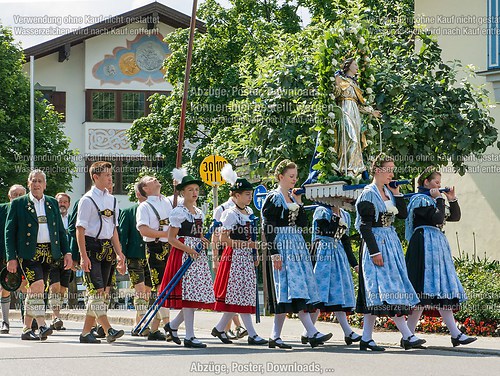 Fronleichnam mit Prozession 2014 in Unterwössen