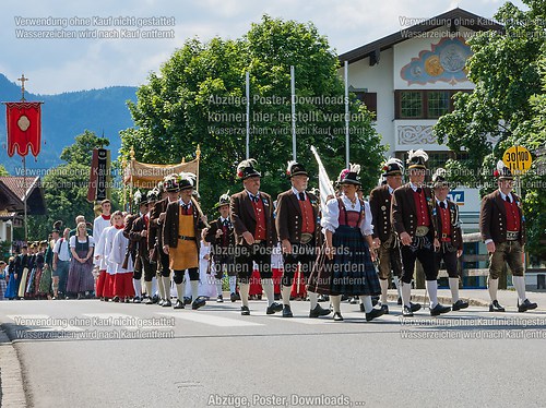 Fronleichnam mit Prozession 2014 in Unterwössen