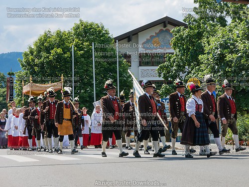 Fronleichnam mit Prozession 2014 in Unterwössen