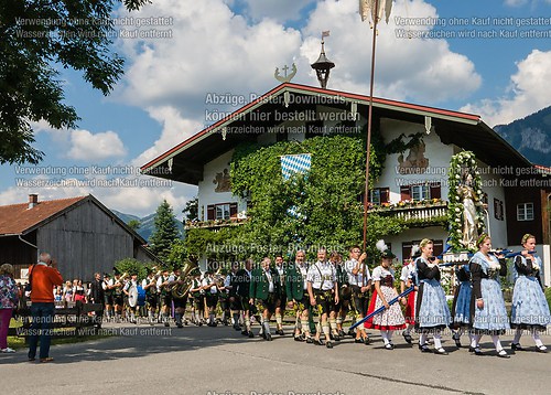Fronleichnam mit Prozession 2014 in Unterwössen