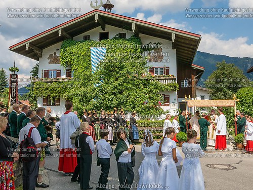 Fronleichnam mit Prozession 2014 in Unterwössen
