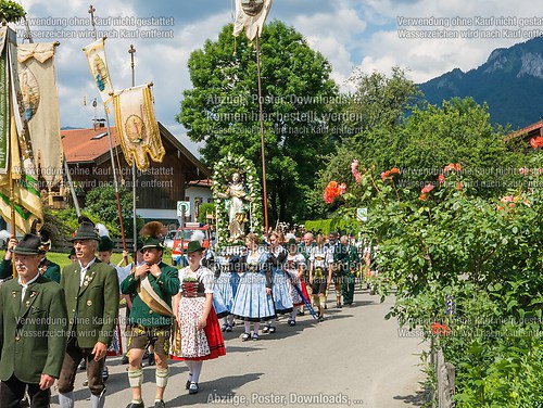 Fronleichnam mit Prozession 2014 in Unterwössen