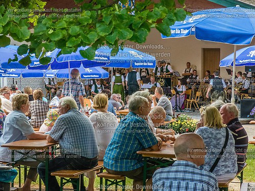 Gartenfest 2014 der Musikkapelle Wössen im Kurpark Unterwössen