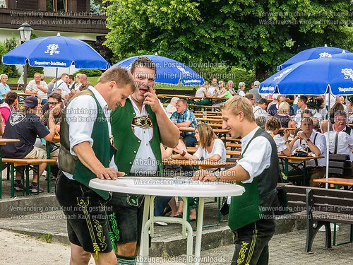 Gartenfest 2014 der Musikkapelle Wössen im Kurpark Unterwössen