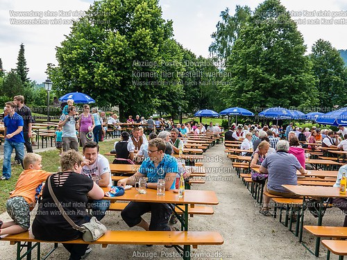 Gartenfest 2014 der Musikkapelle Wössen im Kurpark Unterwössen