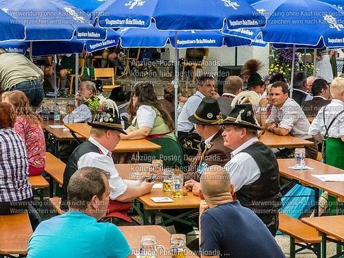 Gartenfest 2014 der Musikkapelle Wössen im Kurpark Unterwössen