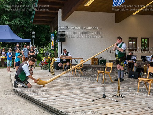 Gartenfest 2014 der Musikkapelle Wössen im Kurpark Unterwössen