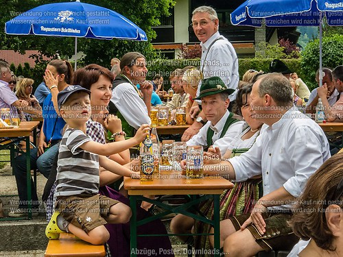 Gartenfest 2014 der Musikkapelle Wössen im Kurpark Unterwössen