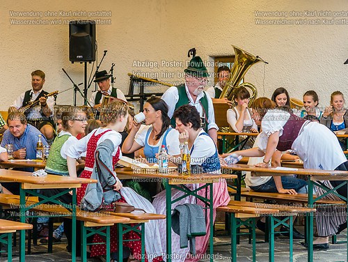 Gartenfest 2014 der Musikkapelle Wössen im Kurpark Unterwössen