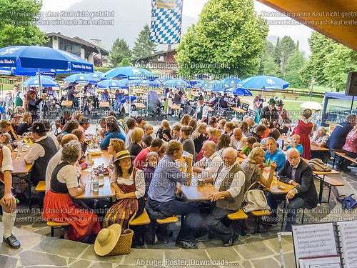 Gartenfest 2014 der Musikkapelle Wössen im Kurpark Unterwössen