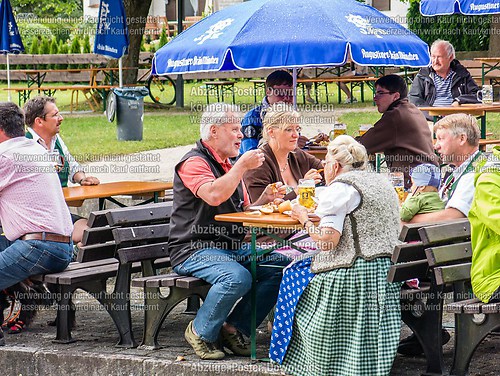 Gartenfest 2014 der Musikkapelle Wössen im Kurpark Unterwössen