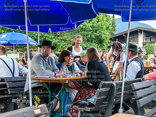 Gartenfest 2014 der Musikkapelle Wössen im Kurpark Unterwössen