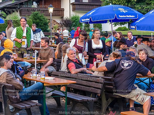 Gartenfest 2014 der Musikkapelle Wössen im Kurpark Unterwössen