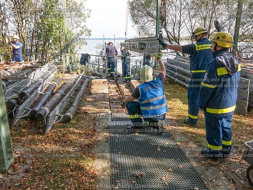 Ölwehrübung im Achendelta am Chiemsee mit TAL und THW 2014