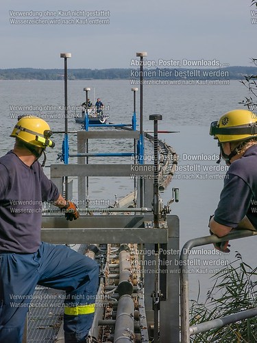 Ölwehrübung im Achendelta am Chiemsee mit TAL und THW 2014