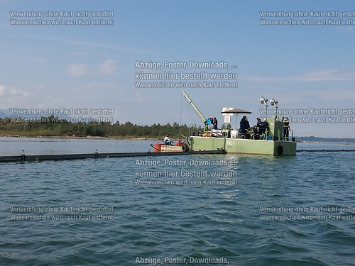 Ölwehrübung im Achendelta am Chiemsee mit TAL und THW 2014