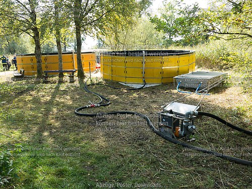 Ölwehrübung im Achendelta am Chiemsee mit TAL und THW 2014