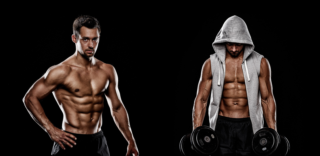 Sportler Portrait eines Bodybuilders