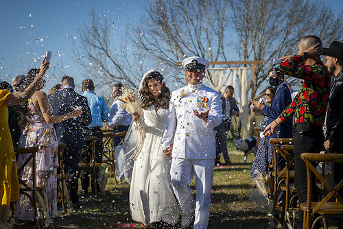 With hearts full, a love anchored in honor, and hands joined, they stepped into forever.