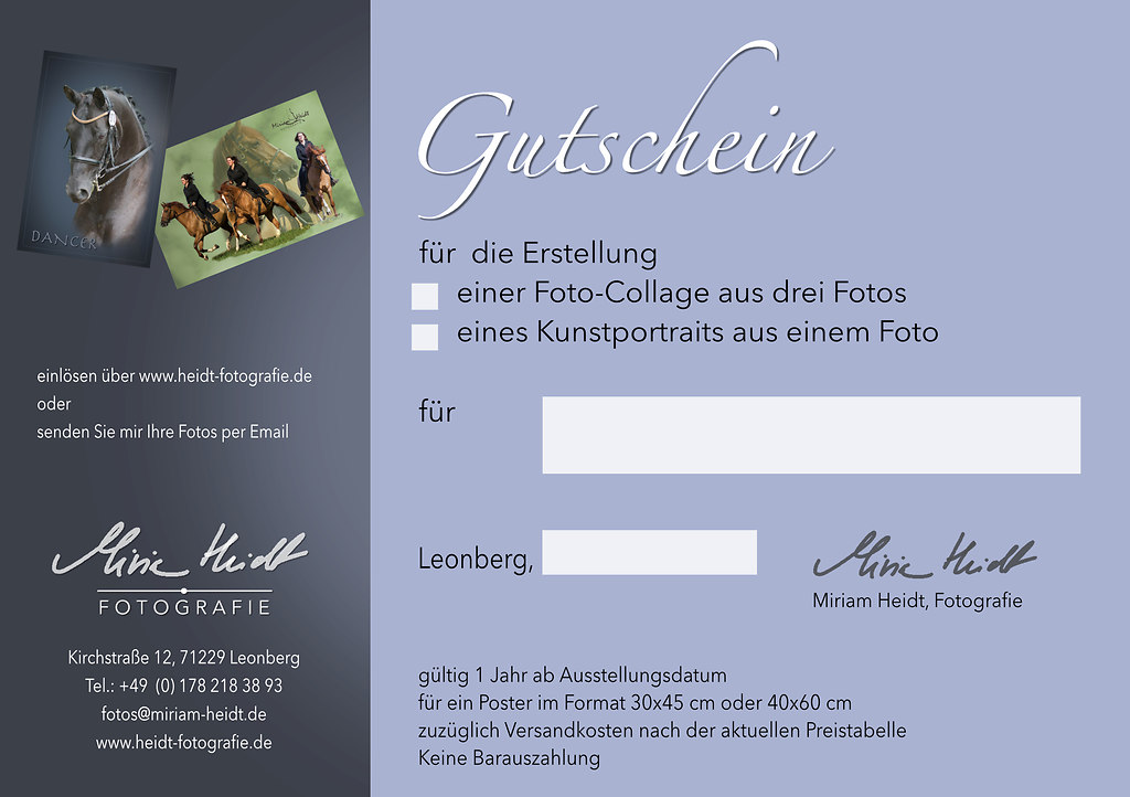 Gutscheine Und Geschenkideen Fur Tierfreunde Miriam Heidt Tierfotografie